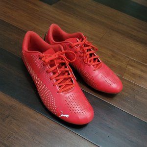 10.5  Red Leather Puma Ferrari shoes